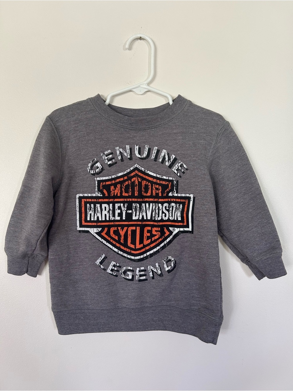 Harley Davidson Crewneck Sweater 2T Grey